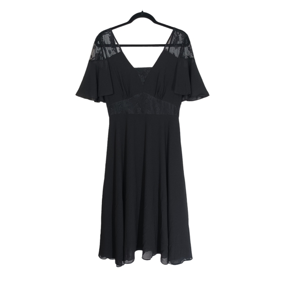 chinese dress ladies Nanette Lepore Blue Black Lace Dress Picasso Moon  YournNonce